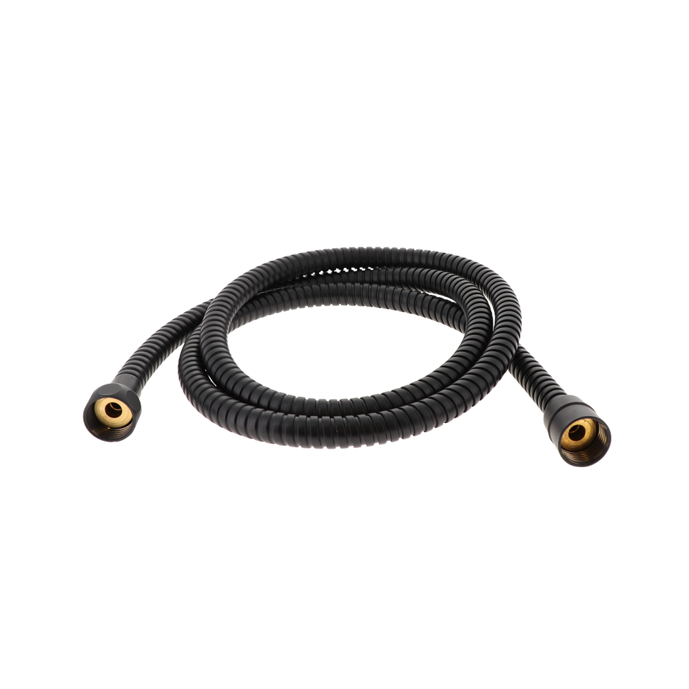 Comet metallipinnoitettu suihkuletku 1,5 m musta