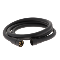 Comet muovipinnoitettu suihkuletku 1,5 m, musta