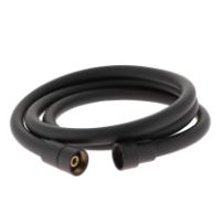 Comet muovipinnoitettu suihkuletku 1,5 m, musta