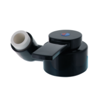 Comet Firenzen 1/2" -suihkun vipusekoitushana, musta, sovitesarja