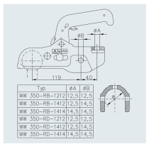 Kuulakytkin Winterhoff WW 350-RD-K1212