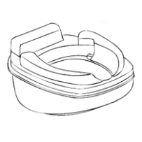 WC-istuimen kulho Thetford C200