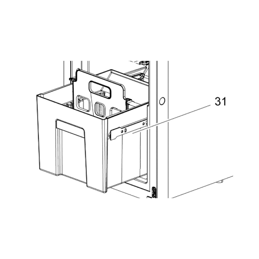 Thetford vihanneslokeron liukukiskopari T1152-2138