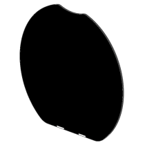 Thetford altaan lasikansi SBL30xx, musta (pyöreä)