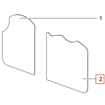 Lieden lasikansi Thetford SHB353XX - oikea