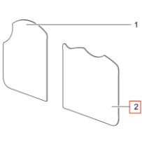 Thetford lieden lasikansi SHB353xx, oikea