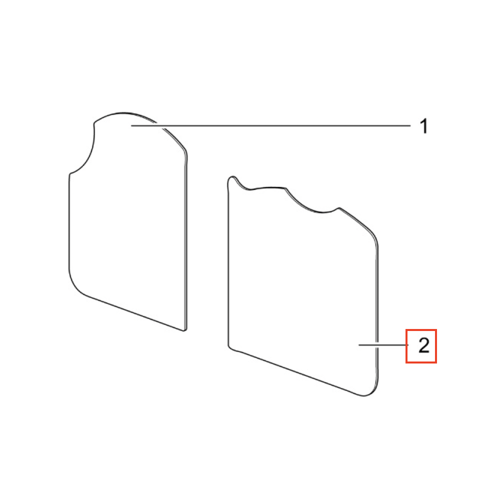 Lieden lasikansi Thetford SHB353XX - oikea