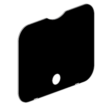 Thetford lieden lasikansi SHB340xx / SHB345xx, musta