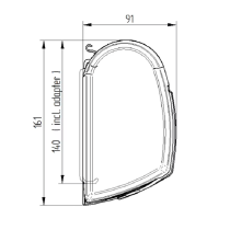 Seinämarkiisi Thule Omnistor 5200 2.32m - hopeanvärinen