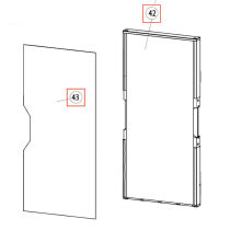 Thetford jääkaapin ovi T2090