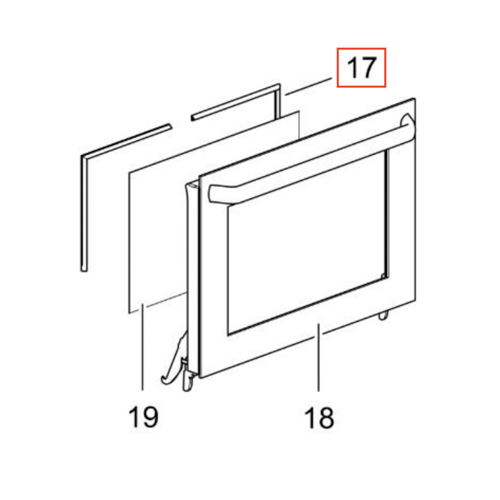 Thetford uuninluukun tiiviste Duplex / Triplex SOG7xxxx