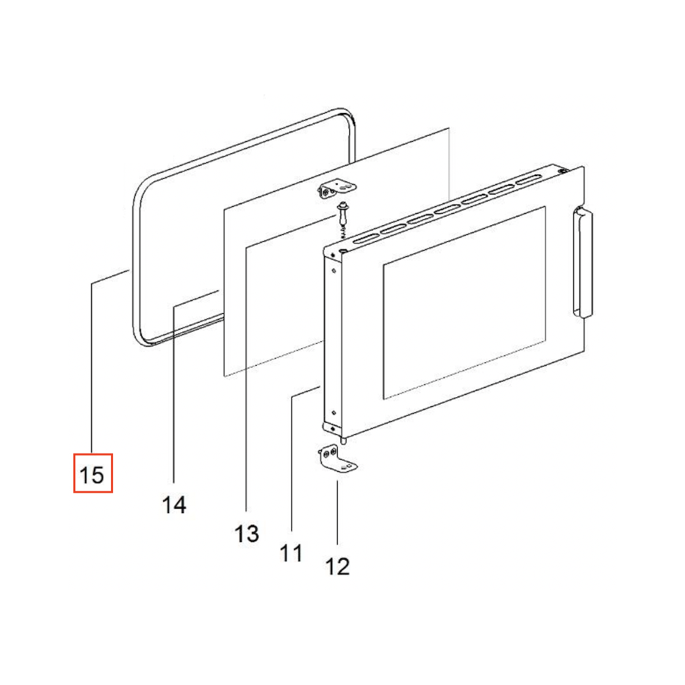 Thetford uuninluukun tiiviste SOG525 / SOV420