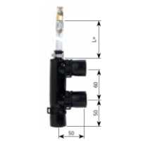Alde F-kappale ilmausruuvilla (Ø22 mm, esiasennetuilla jousikiristimillä)