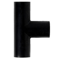 Alde T-kappale, kumi (Ø22 mm, esiasennetuilla jousikiristimillä)