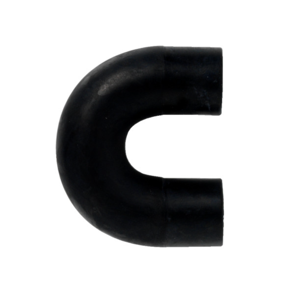 Alde U-kappale, kumi (Ø22 mm, esiasennetuilla jousikiristimillä)