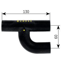 Alde H-kappale, kumi (Ø22 mm, esiasennetuilla jousikiristimillä)