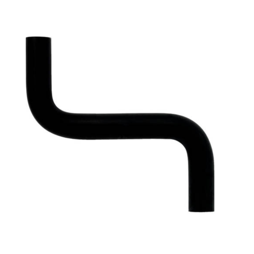 Alde S-kappale, kumi (Ø22 mm, lyhyt, esiasennetuilla jousikiristimillä)