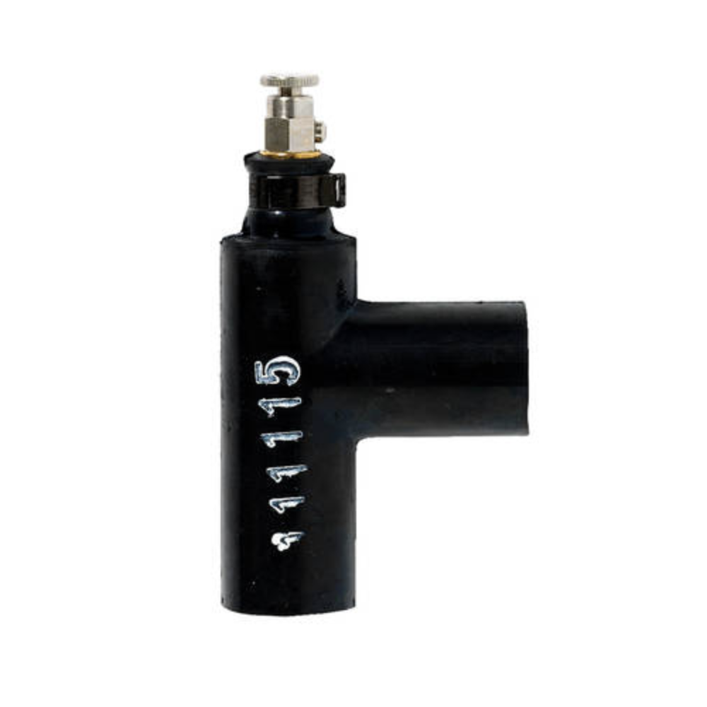 Alde T-kappale ilmausruuvilla ja kiristimillä, kumi (Ø22 mm)