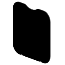 Thetford altaan lasikansi SBL34xx, musta