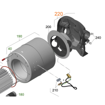 Truma kiertoilman jakaja Combi