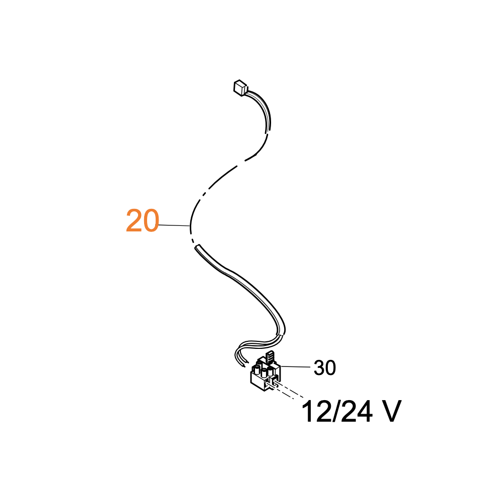 Virtajohto 12/24V Truma iNET Box