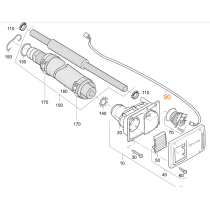 Truma puhaltimen seinäläpiviennin johto Combi D
