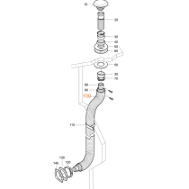 Truma ZR 80 -pakoputken suojaputki,  Ø80 mm