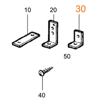 Truma kiinnike E 2400 (matala kulmalevy)