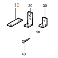 Kiinnike Truma E 2400 - suoralevy