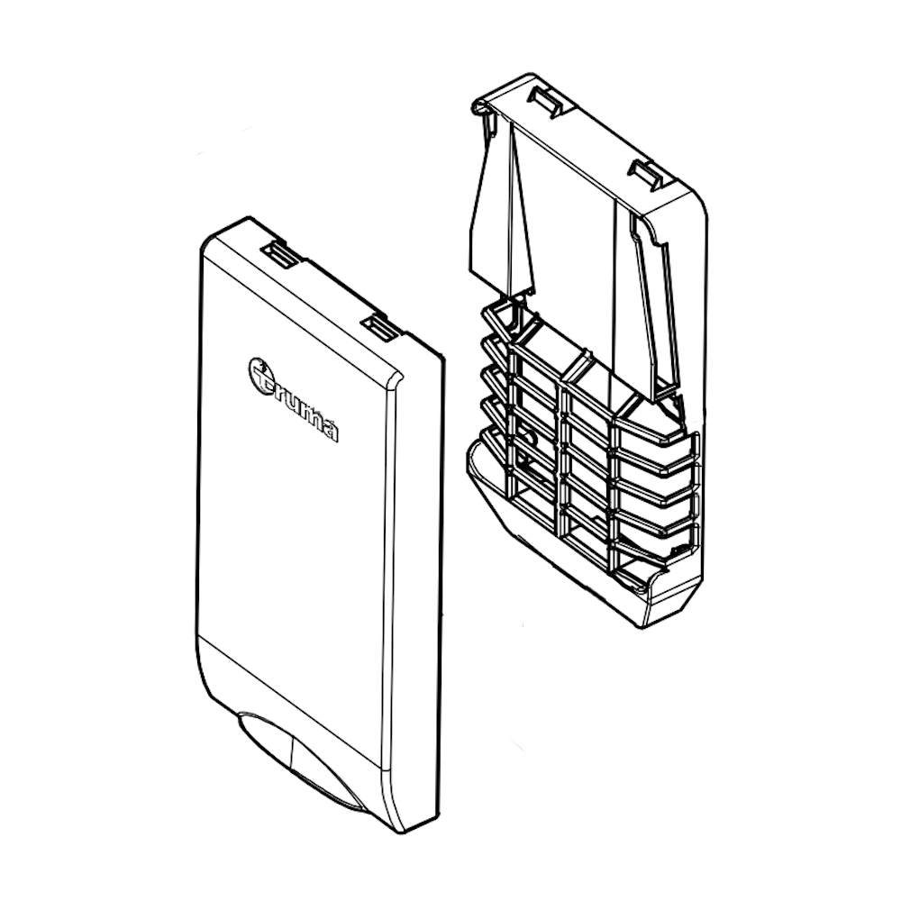 Seinäläpiviennin ritilä ja suoja Truma S 2200