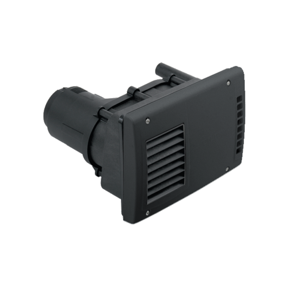 Truma WKCD seinäläpivienti musta, poistopuhaltimella, sopii Truma Combi D -malleihin