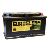 Akku Euroglobe 100Ah 850A(EN) (–/+) 12V