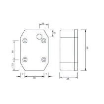 Etuvalo Aspöck Flexipoint 1 12V kumijalalla