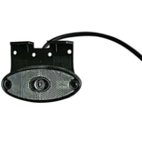 Aspöck Flatpoint 2 LED -etuvalo muovikiinnikkeellä, 12V