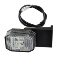 Aspöck Flexipoint 1 LED -etuvalo muovikiinnikkeellä, 12V