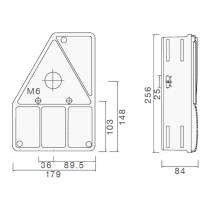 Aspöck Earpoint 1 -takavalo, 12V