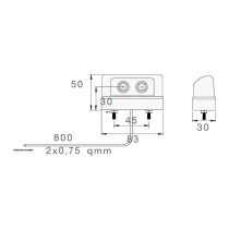 Rekisterikilvenvalo Aspöck Regpoint small 12V