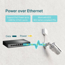 TP-LINK TL-SG1008P V4 -8-porttinen kytkin