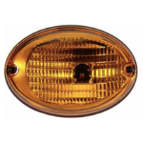 Hella 9EL343134011 -vilkkuvalon lasi, ovaali