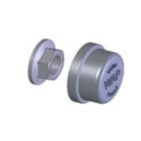 Rasvakuppi + laippamutteri WAP 64 mm