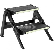 Brunner Ruckstep Black Fluo -kokoontaittuva kaksitasoinen astin