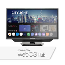 alphatronics 24" SLA24DW Full HD Smart-TV DVD soittimella, 12V