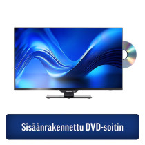 alphatronics 32" SL-Linie+ I SL32DW Smart LED-TV 12V - DVD soittimella