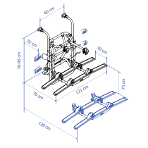 Polkupyöräteline Thule Lift V16 - moottori 12V