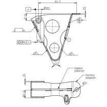 Knott työntöjarrun maatuki KRV 7,5-17