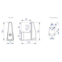 Thule Cab Lock -ohjaamon oven lisälukko, Sprinter