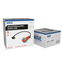 Adapterikaapeli Wave EV Schuko / CEE 0.5 m