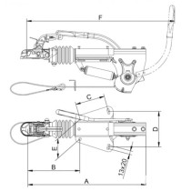 Työntöjarru Knott KFL 27