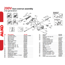 AL-KO 200V -työntöjarru ilman kuulakytkintä