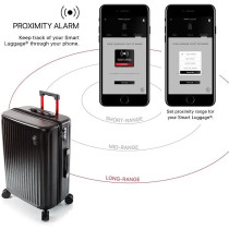 Heys Smart Luggage 66 cm -matkalaukku, musta